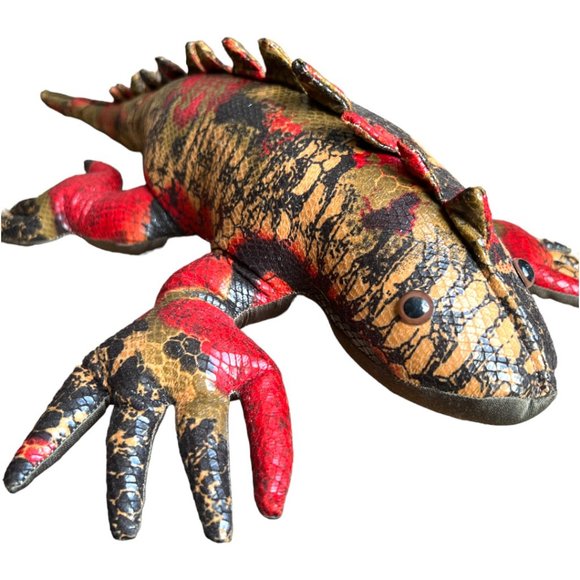 Rare Realistic 26" Reptile Plush | Gila Monster Lizard Soft Sculpture Art Toy - Picture 1 of 16